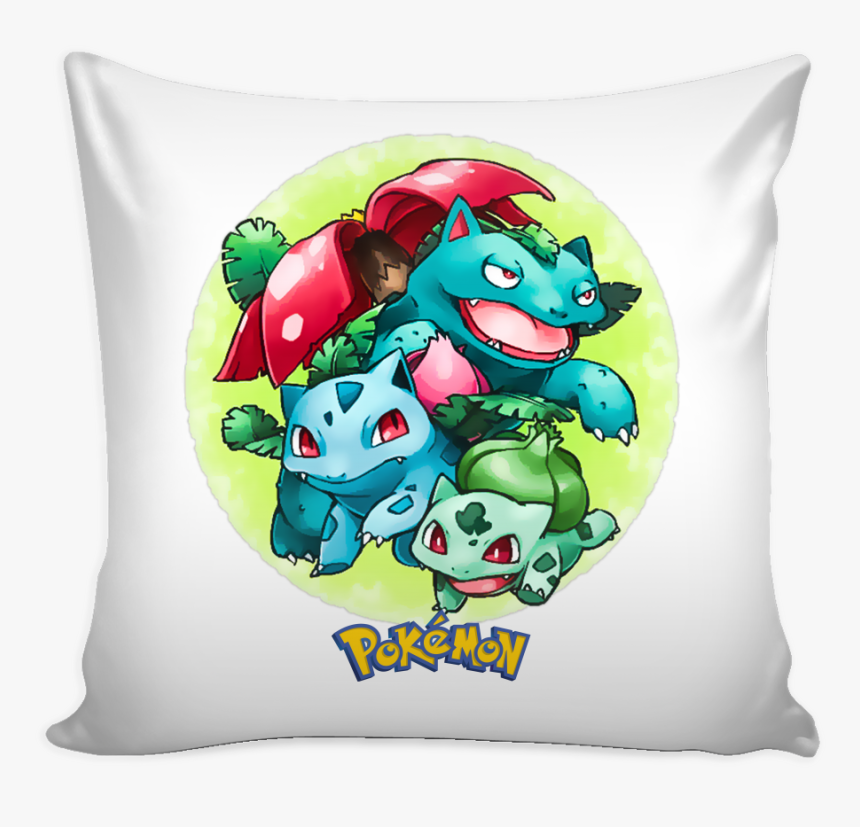 Pokemon Pillow Cover Bulbasaur Ivysaur Venusaur Evolution - Bulbasaur Ivysaur Venusaur Tattoo, HD Png Download, Free Download