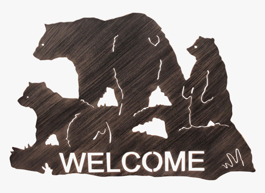 Iron Bear Family Welcom Sign, HD Png Download, Free Download