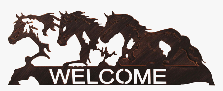 Mustang Horse Welcome Sign, HD Png Download, Free Download