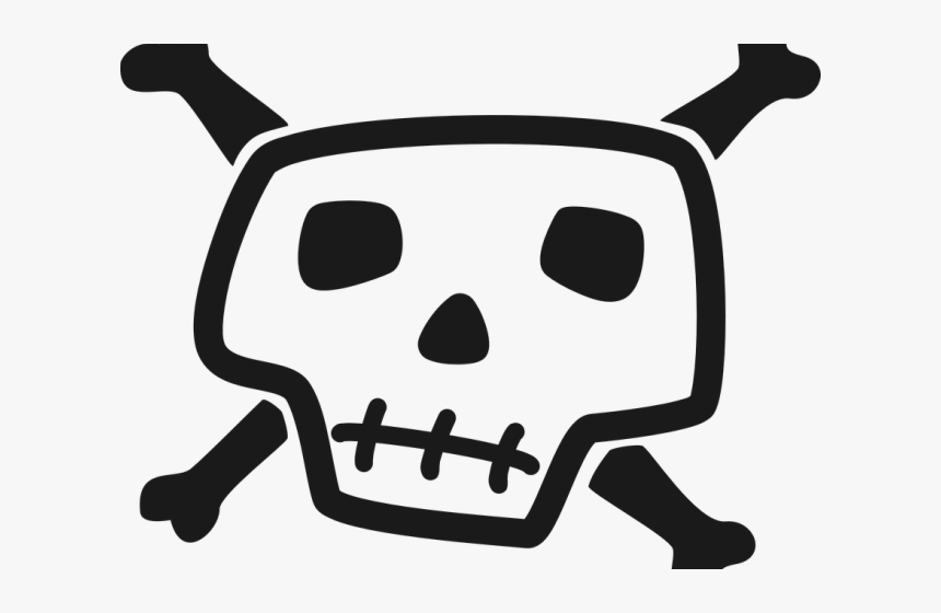 Danger Clipart Pirate Skull - Skull Crossbones Clip Art, HD Png Download, Free Download