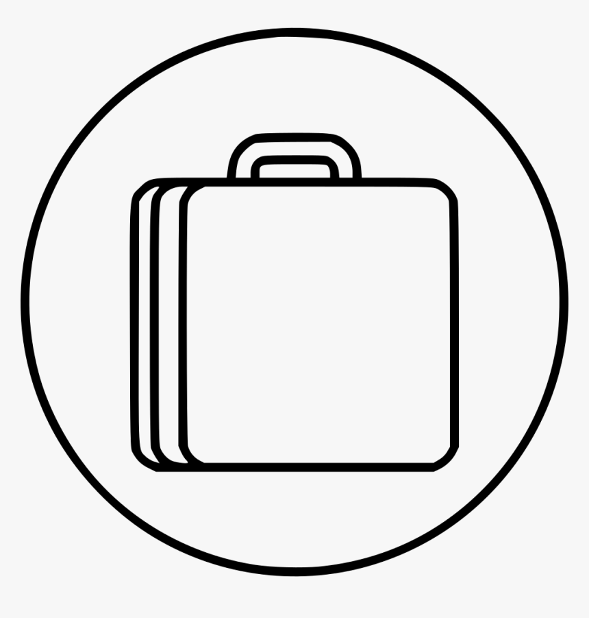 Bag Trip Luggage Briefcase - Line Art, HD Png Download, Free Download