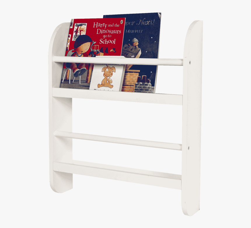 Children's White Wall Bookshelf, HD Png Download, Free Download