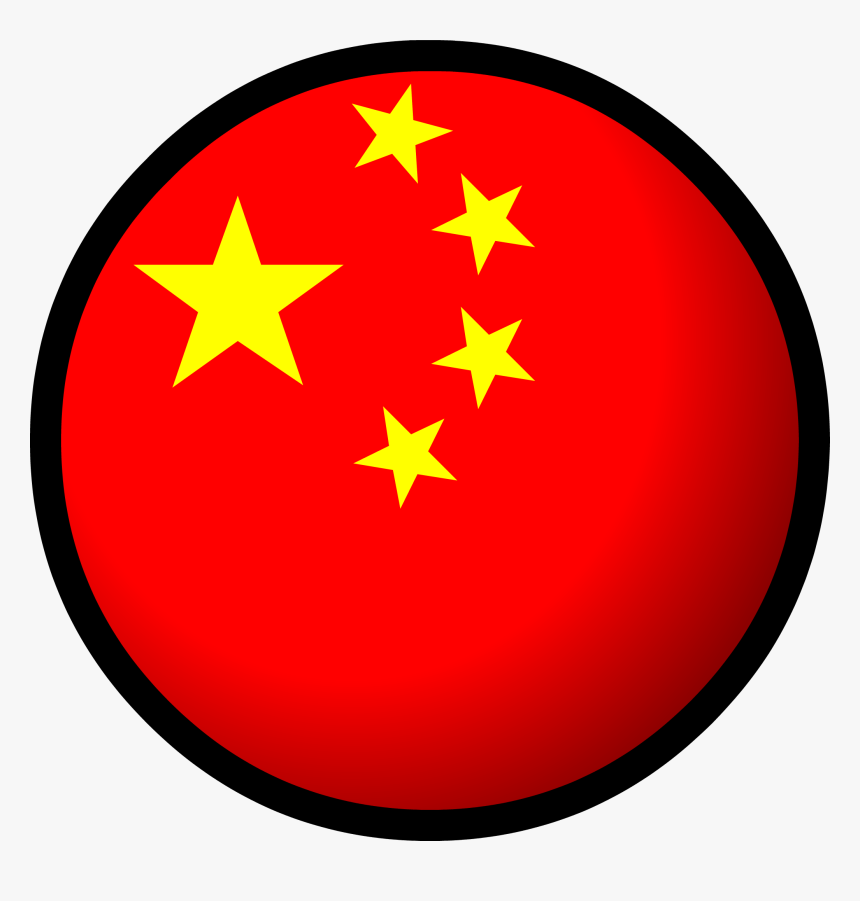 Club Penguin Rewritten Wiki - China Flag Round Png, Transparent Png, Free Download