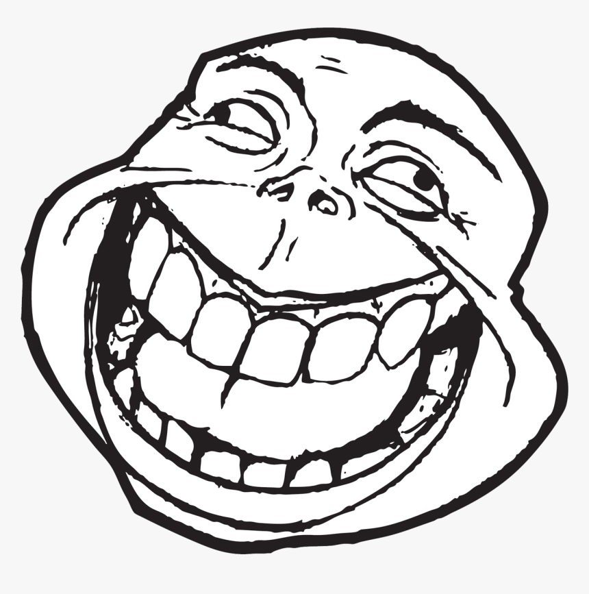 Troll face meme. Улыбающаяся рожа. Троллфейс. Лицо тролля. Тролль Мем.