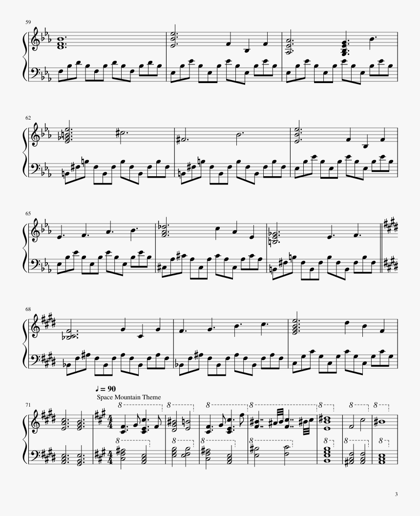 Disneyland Medley Sheet Music Composed By Arr - Take Five Sheet Music, HD Png Download, Free Download