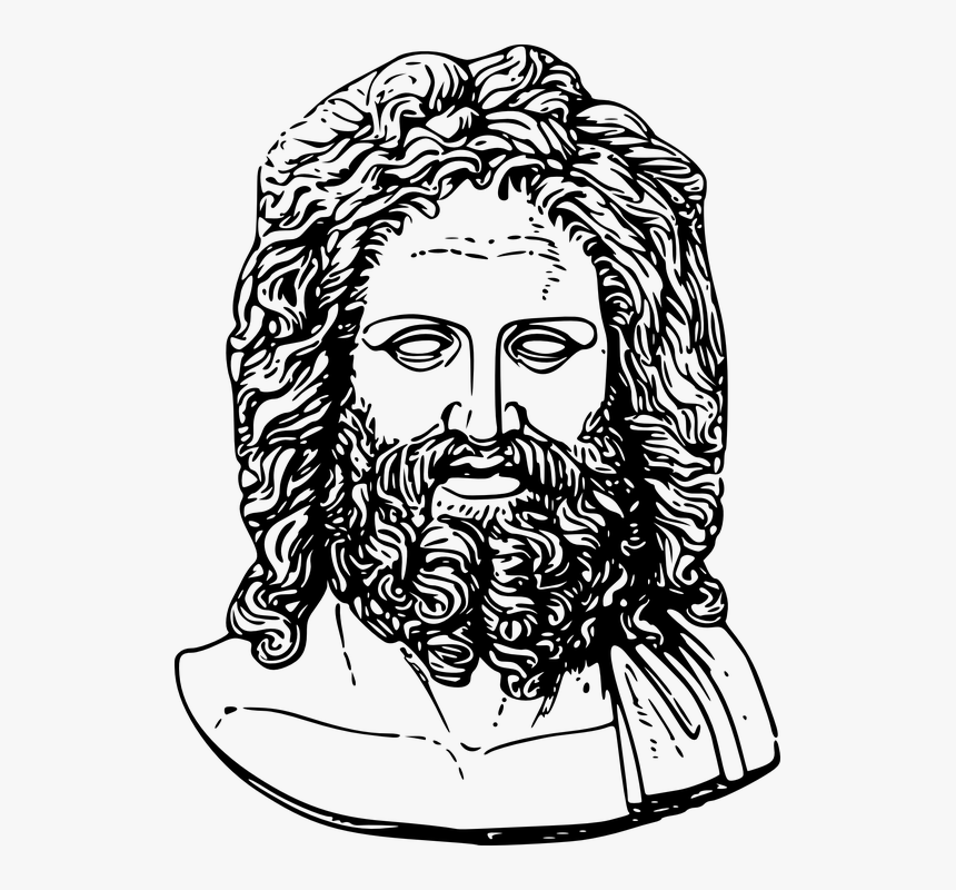 Statue Of Zeus Drawing, HD Png Download, Free Download