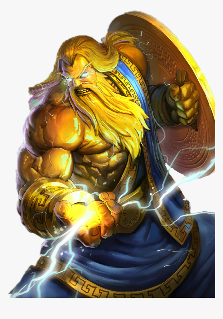 #freetoedit #zeus #god #greekmythology #greek #religion - Smite Zeus Gold Skin, HD Png Download, Free Download