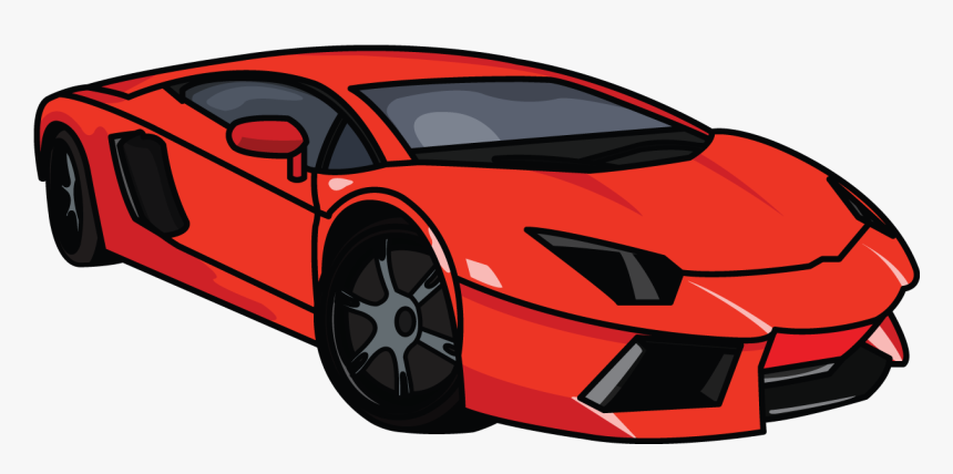 Aventador Step By Tutorial - Lamborghini Drawing Easy, HD Png Download, Free Download