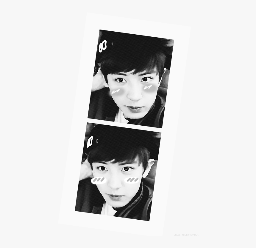 1k Mine Black And White Edit Exo Bw Exo K Chanyeol - Exo Chanyeol Black And White Transparent, HD Png Download, Free Download