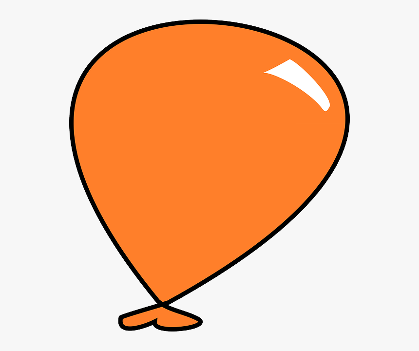 Kartun Balon Warna Orange, HD Png Download, Free Download