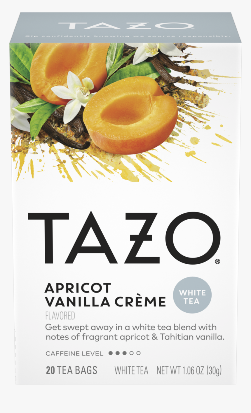 Tazo Apricot Vanilla Crème 20ct - Tazo Tea Bags Organic Peachy Green, HD Png Download, Free Download
