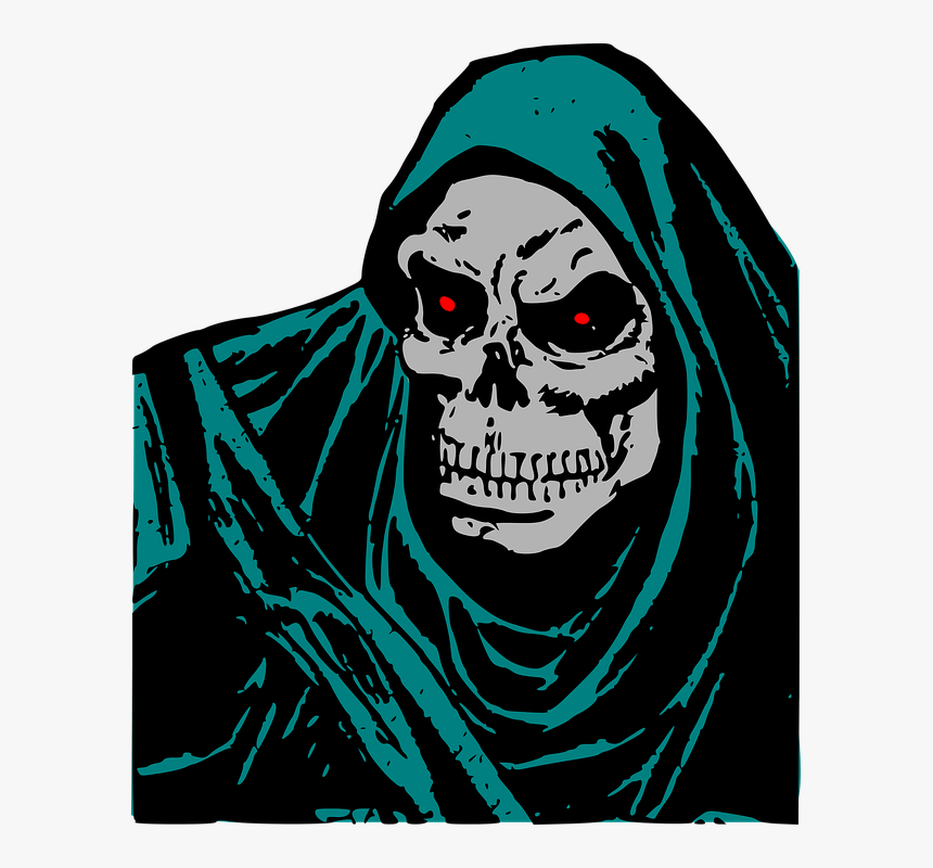 Grim Reaper Face Png, Transparent Png, Free Download