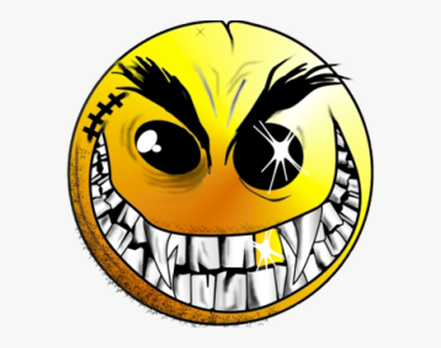 Evil Smiley Face Png Clipart , Png Download - Evil Crazy Smiley Face, Transparent Png, Free Download