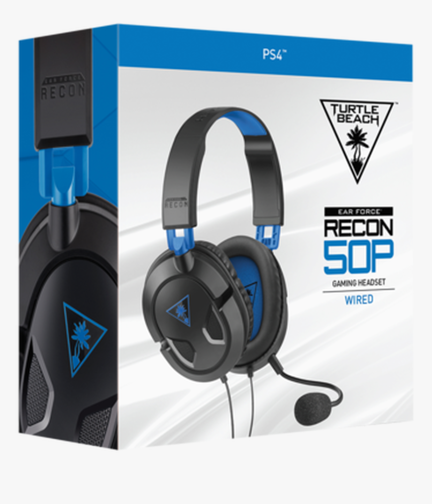 Playstatio 4 Turtle Beach Ear Force Recon 50p Wired - Turtle Beach Recon 50 Gaming Headset, HD Png Download, Free Download