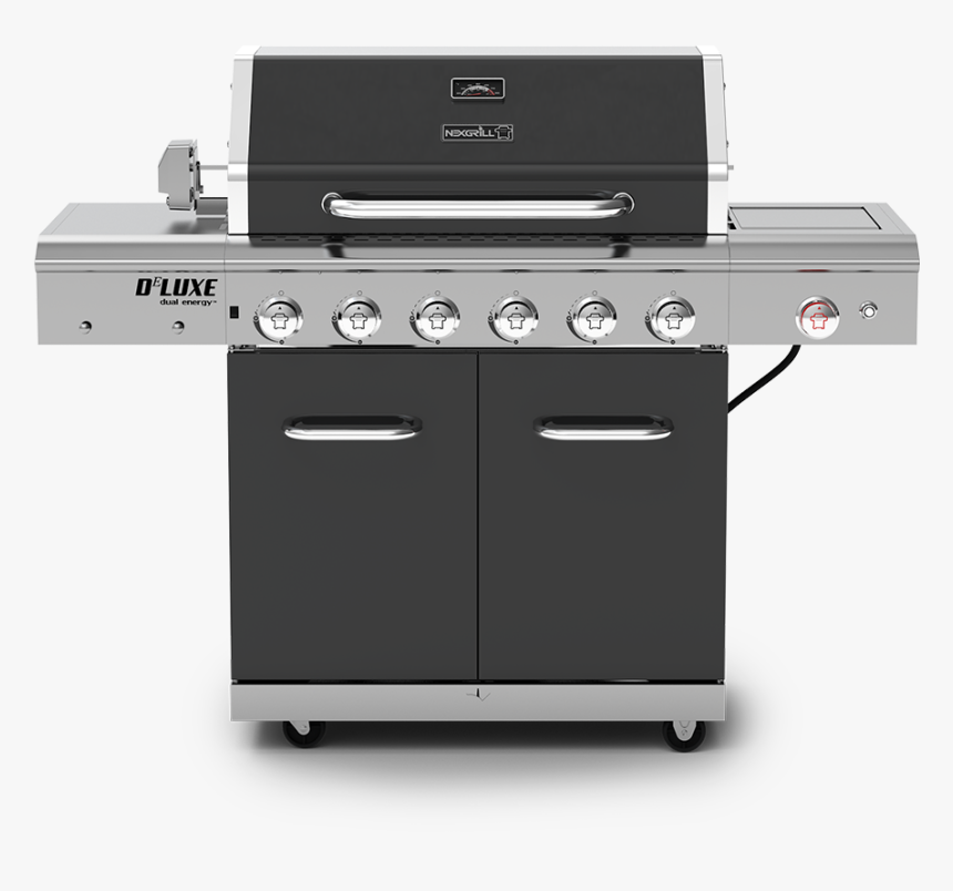Deluxe 6-burner Propane Gas Grill With Ceramic Searing - Barbecue Grill, HD Png Download, Free Download