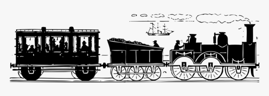Passenger Train, Coal, Guard, - Train Clip Art, HD Png Download, Free Download
