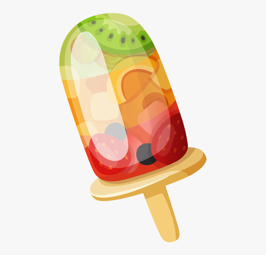 Fruit Popsicle Food Clipart, Clip Art, Jpg, Sweets, - Fruit Ice Popsicle Cl...