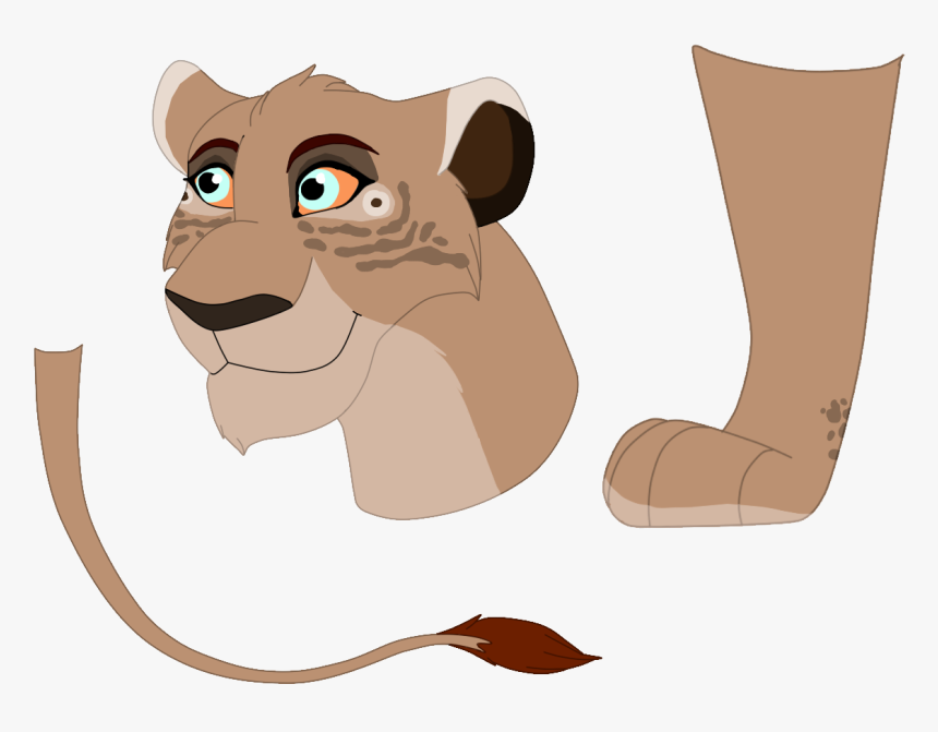 Lioness Adopt Ota - Cartoon, HD Png Download, Free Download