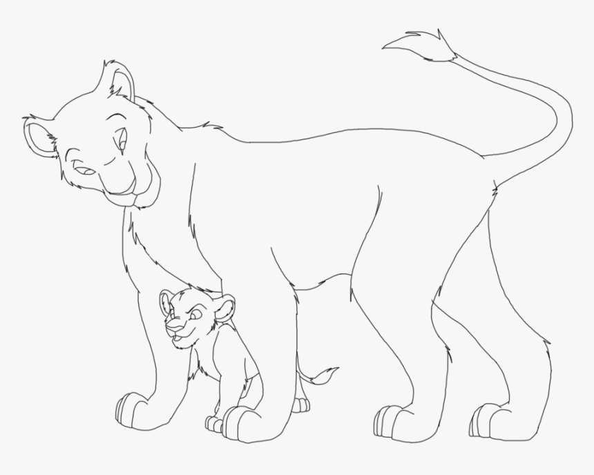 Lioness Drawing Realistic - Lioness Drawing, HD Png Download, Free Download