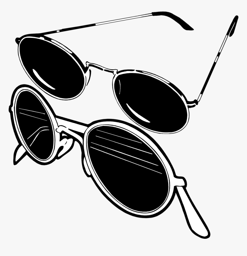 Free Stock Photo Illustration - Two Sunglasses Clipart, HD Png Download, Free Download