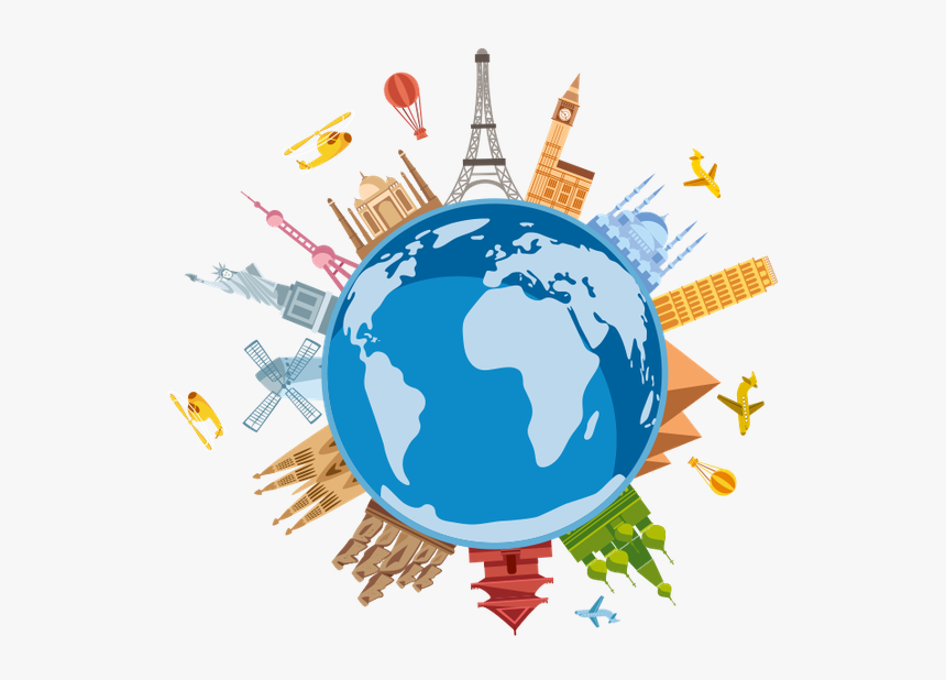 World Travel Clipart Png - World Travel Symbol, Transparent Png, Free Download