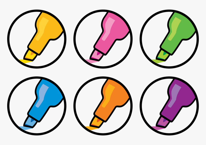 Highlighter Icons Highlighter Highlight Free Photo - Highlighter Pen Transparent Background, HD Png Download, Free Download