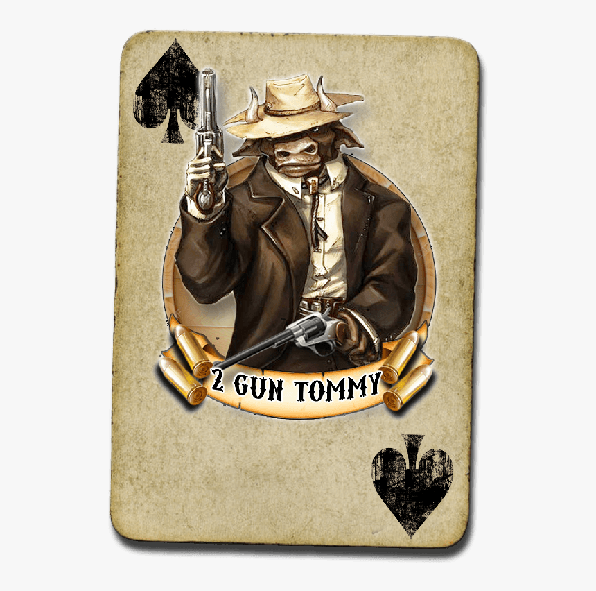 2 Gun Tommy By The Wild Bunch - Illustration, HD Png Download, Free Download