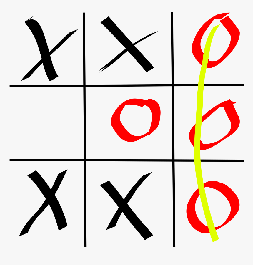 Transparent Tic Tac Toe Clipart - Tic Tac Toe Vertical, HD Png Download, Free Download