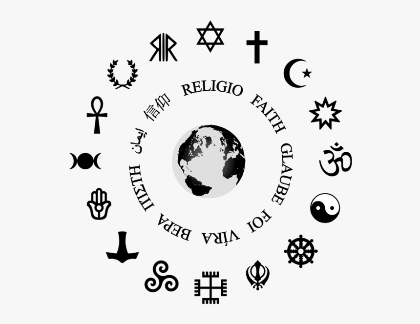 The Difficulty Of Defining Religion - Circle Of Religious Symbols, HD Png Download, Free Download