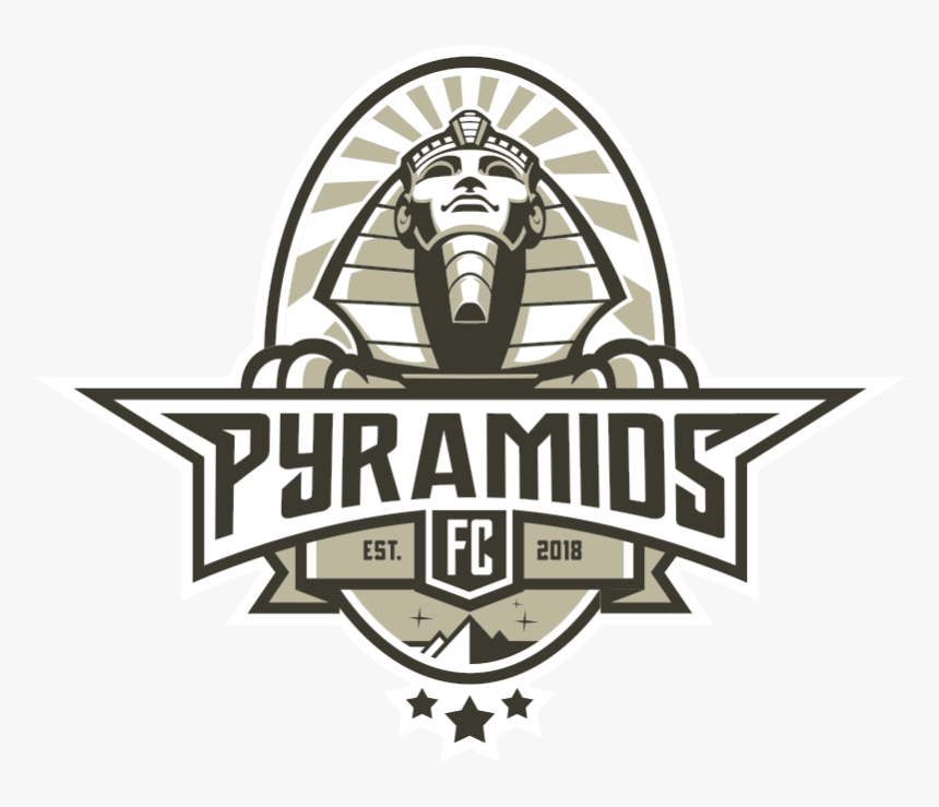 Pyramids Logo Design 2 Colors - Pyramids Fc Png, Transparent Png, Free Download