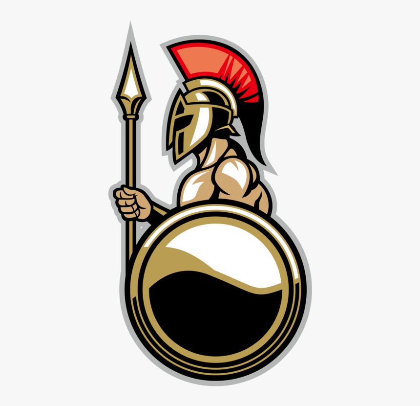 Warrior Emblem Army Symbol Roman Spartan - Spartan Warrior Png, Transparent Png, Free Download