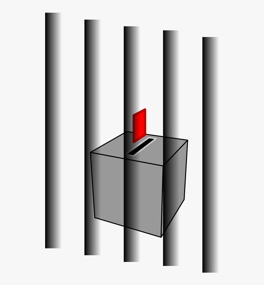 Ballot Box Behind Bars Svg Clip Arts - Ballot Behind Bars, HD Png Download, Free Download