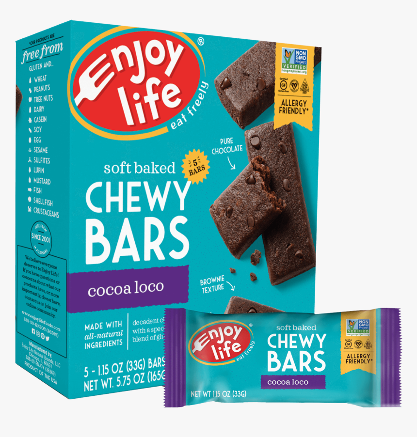 Enjoy Life Chewy Bars Cocoa Loco, HD Png Download, Free Download