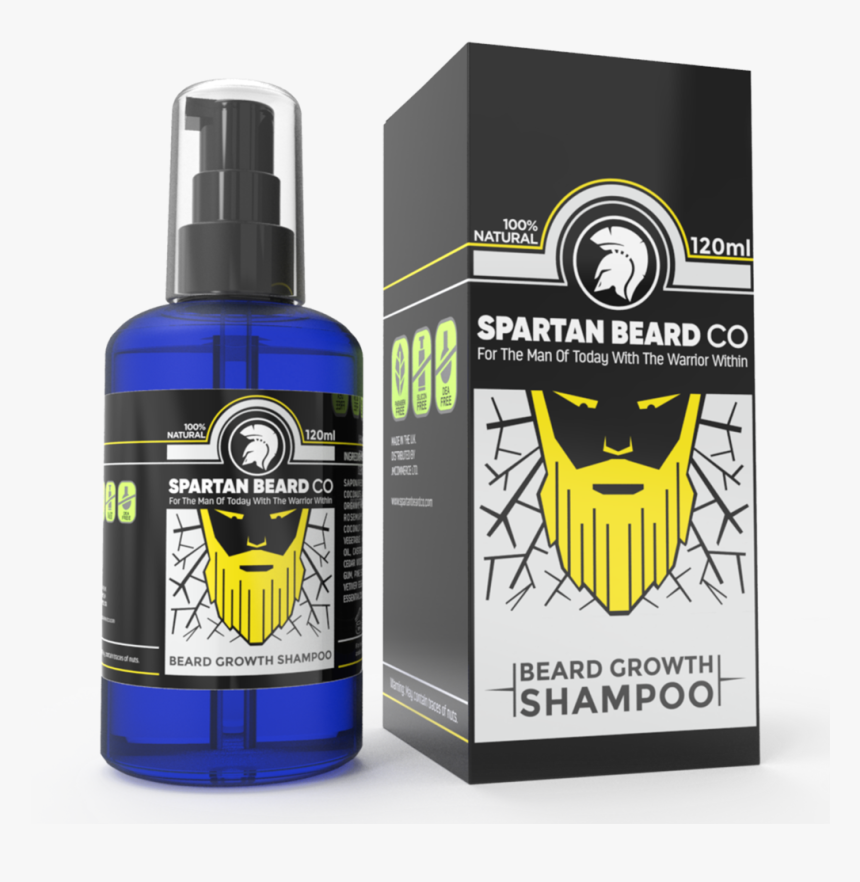 Premium Luxurious Beard Wash, Beard Shampoo By Spartan - Cosmetics, HD Png Download, Free Download