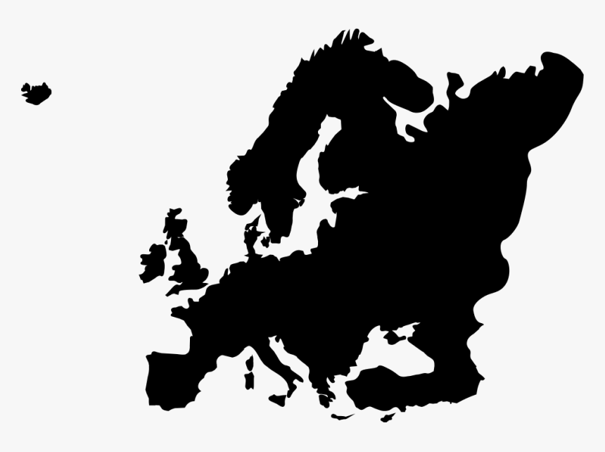 Font Europe - Europe Map Grey, HD Png Download, Free Download