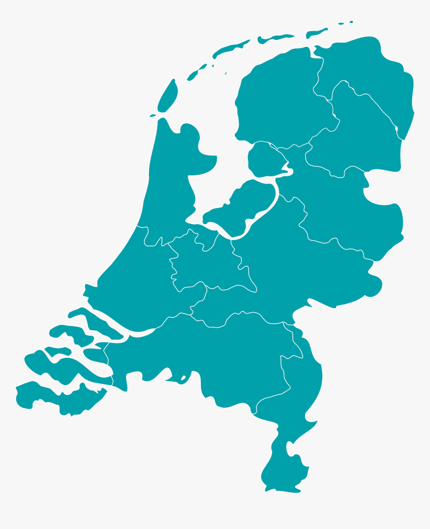 Netherlands Blue Map, HD Png Download, Free Download