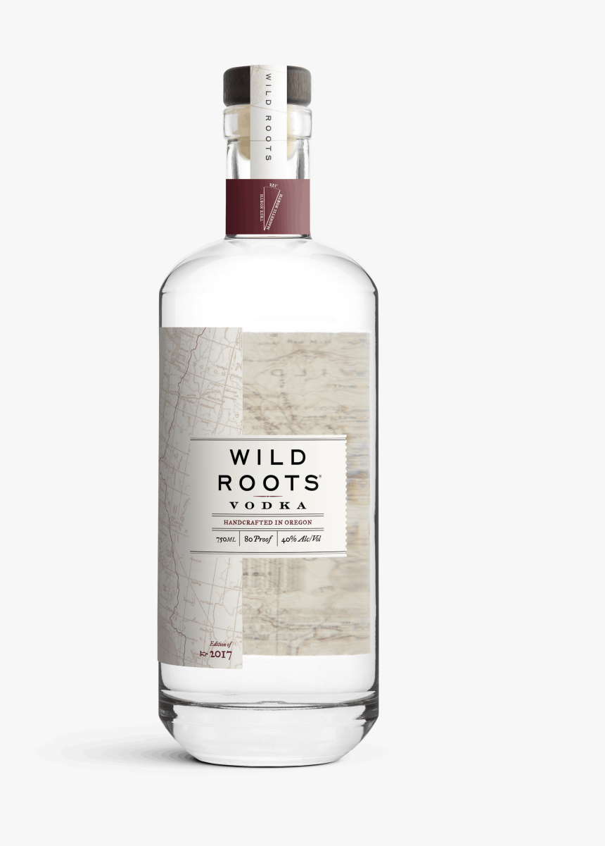 Wild Roots Vodka Bottle - Wild Roots Vodka, HD Png Download, Free Download