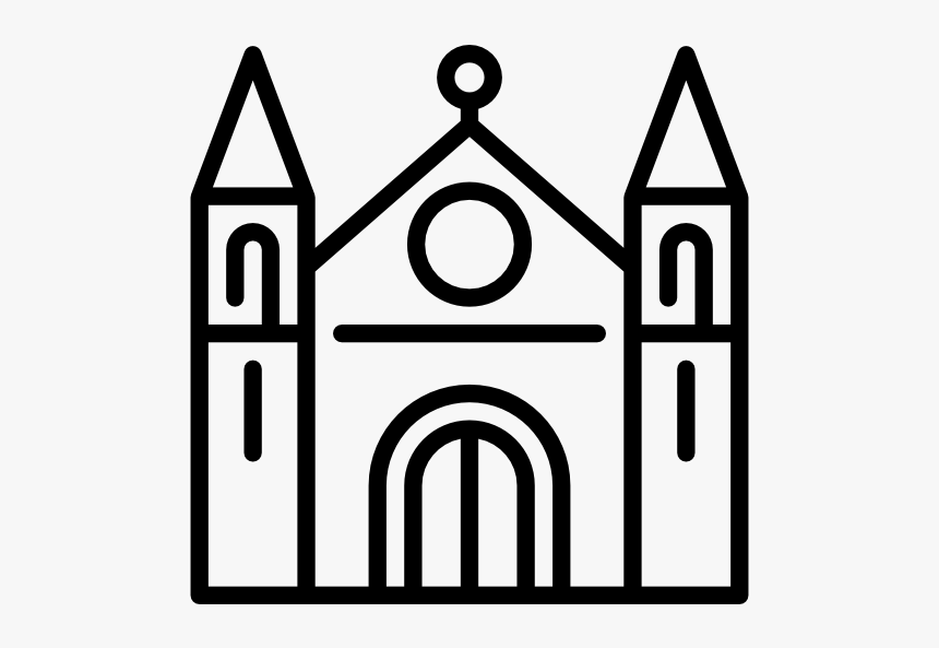 001-cathedral - Simple Cathedral Drawing, HD Png Download, Free Download