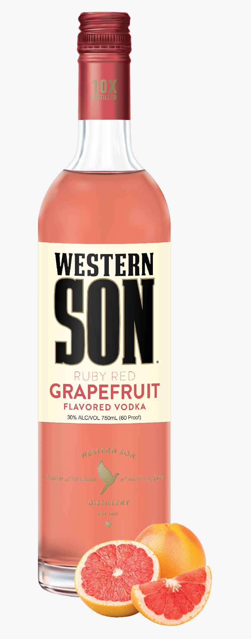 Western Son Grapefruit Vodka - Western Son Raspberry Vodka, HD Png Download, Free Download