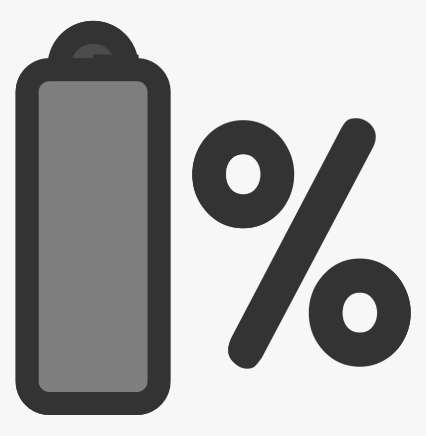 Ftlaptop Battery Svg Clip Arts - Phone Battery Left Clipart, HD Png Download, Free Download