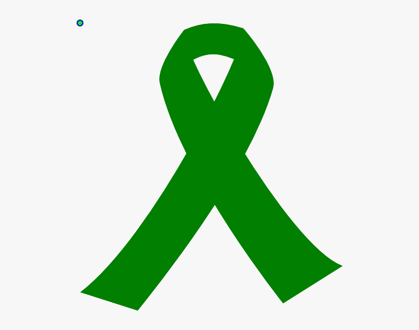 Awareness Ribbon Green Ribbon Liver Cancer Clip Art - Transparent Green Cancer Ribbon, HD Png Download, Free Download