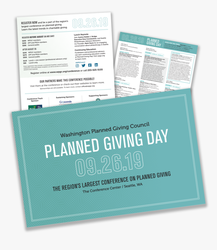 Planned Giving Day Agenda - Flyer, HD Png Download, Free Download