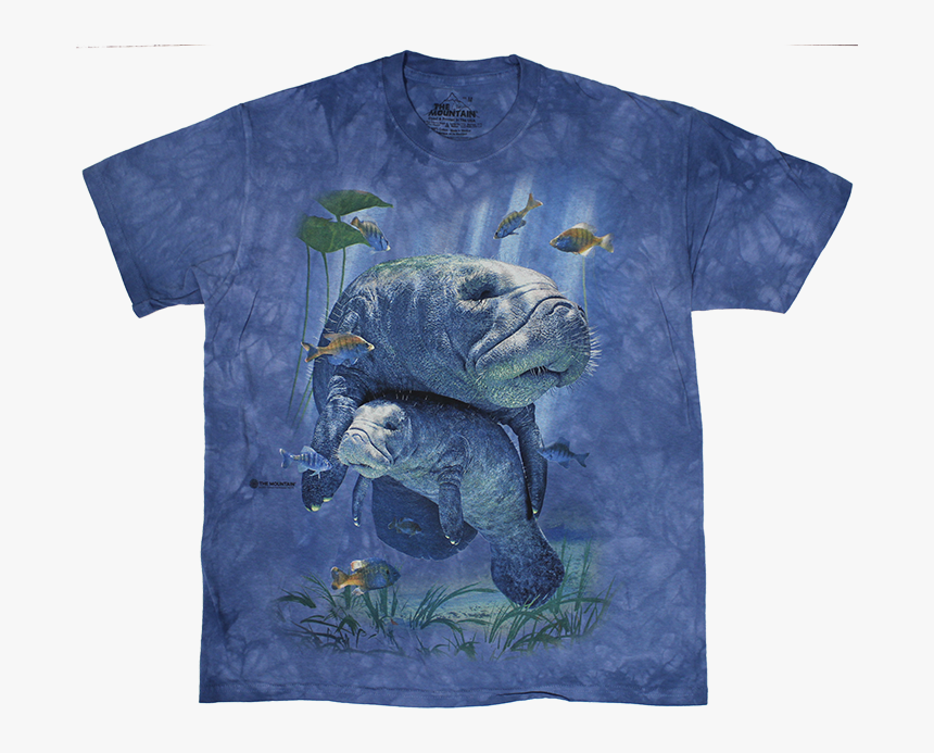 Big Manatee Collage Shirt-youth - Manatee Tiedye Shirt, HD Png Download, Free Download