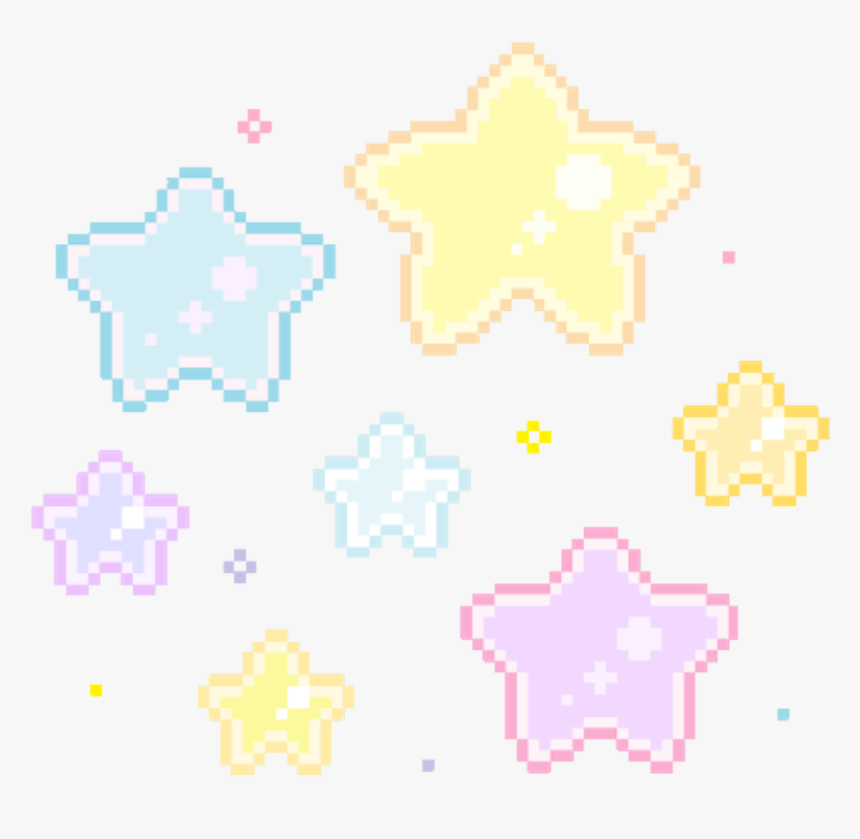#freetoedit #cute #kawaii #pixel #pastel #star - Pixel Star Gif ...