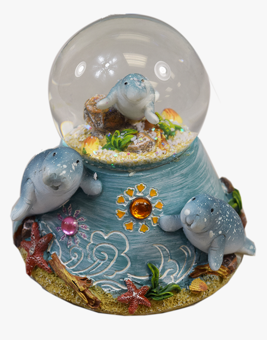 H3044 Manatee 65mm Snow Globe - Ceramic, HD Png Download, Free Download