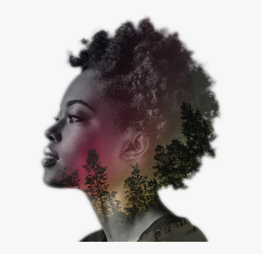 Black Woman Face Profile, HD Png Download, Free Download