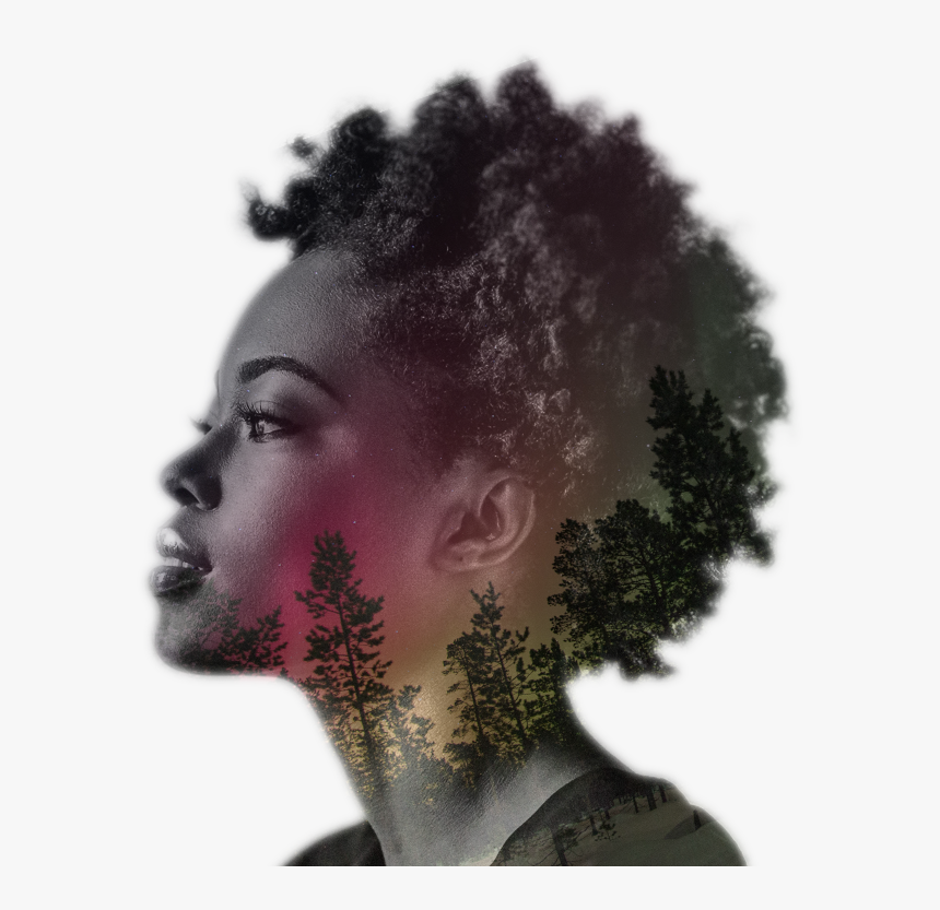 Black Woman Face Profile Hd Png Download Kindpng