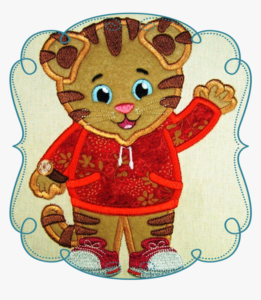 Large Damion Tiger - Daniel Tiger Holding Balloons, HD Png Download, Free Download