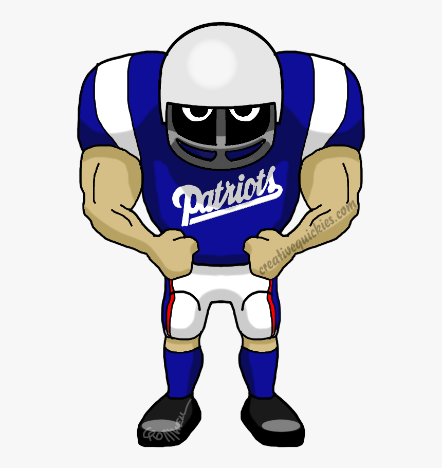 Patriots Football Clipart Picture Transparent Patriots - Football Player Cartoon Transparent, HD Png Download, Free Download