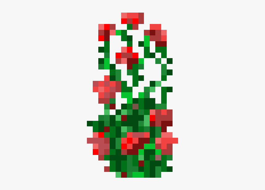 Rose Bush Minecraft Skin, HD Png Download, Free Download